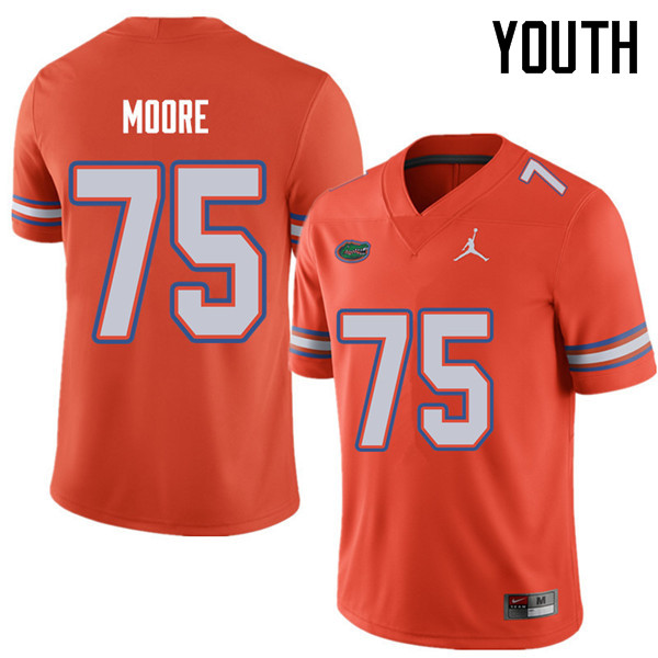 Jordan Brand Youth #75 T.J. Moore Florida Gators College Football Jerseys Sale-Orange